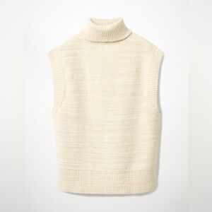 COS Textured Roll Neck Sweater Vest